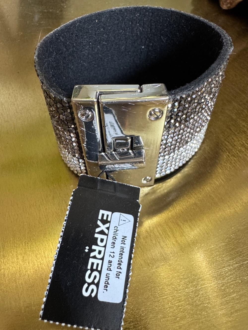 Express Rhinestone  bracelet - Silver & Gunmetal - Picture 6 of 6